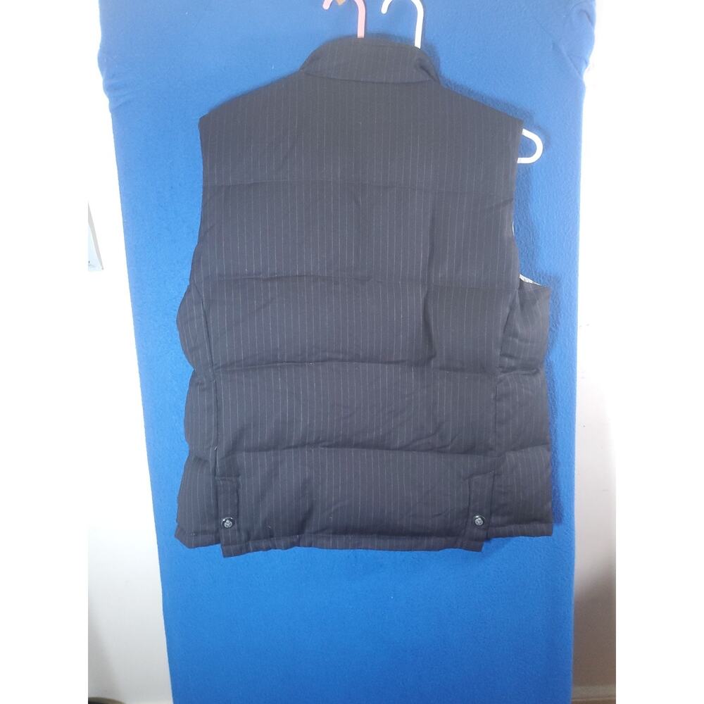 Tommy Hilfiger Men XL Pinstripe Puffer Vest Wool Blend Full Zip Snap Insulated - Picture 16 of 16